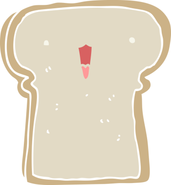 Bir insan tarafından çizilmiş düz renkli çizgi film