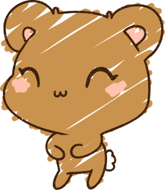 Bir insan tarafından çizilmiş Sevimli Ayı Tebeşiri