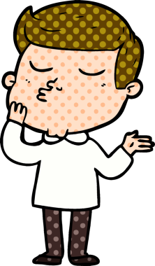 Bir insan tarafından çizilmiş karikatür mankeni adam.