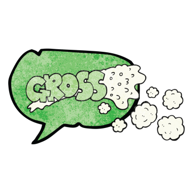 Bir insan tarafından çizilmiş brüt freehand desenli konuşma balonu karikatürü