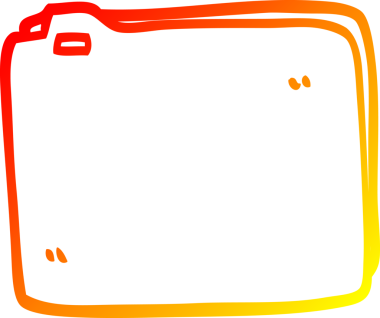 Bir insan tarafından çizilmiş karikatür kağıdının sıcak gradyan çizimi