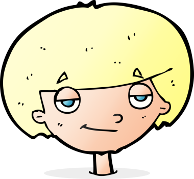 Bir insan tarafından çizilmiş kendini beğenmiş bir çocuk.