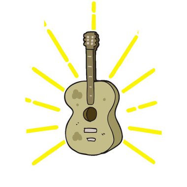 Basit bir döngü çizgi film gitarı.