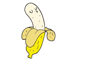 Basit bir döngü çizgi film muzu.