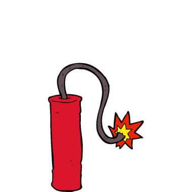 Basit bir çizgi film dinamiti.