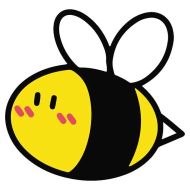 Basit bir döngülü sevimli arı animasyonu.