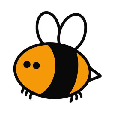 Basit bir döngülü sevimli arı animasyonu.