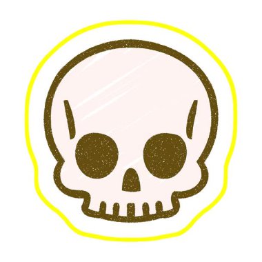 Basit bir döngü animasyonu Korkunç Kafatası Tebeşiri Çizimi