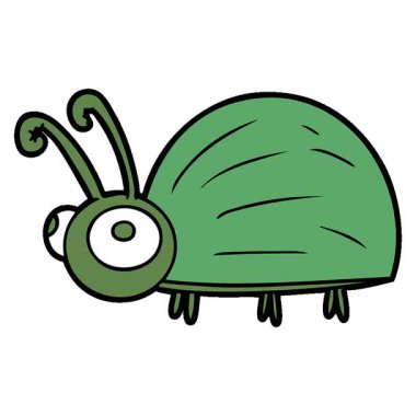 Basit bir döngü animasyon sevimli çizgi film hatası