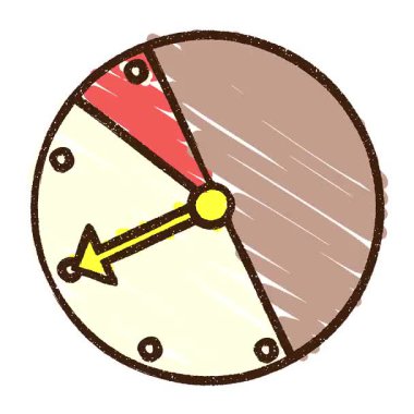 Basit bir döngü Canlandırılmış Basınçlı Geniş Tebeşir Çizimi