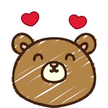 Basit bir döngü animasyon Ayı Tebeşiri Çizimi