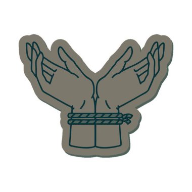 Basit bir döngü animasyonu bağlanmış eller grafiği