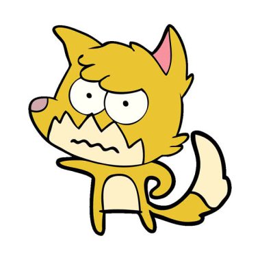 Basit bir çizgi film karakteri tilkiyi sinirlendiriyor.