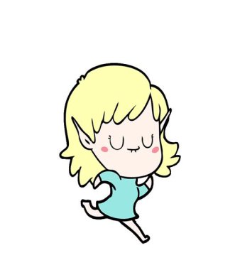 Basit bir döngü hareketli kadın.