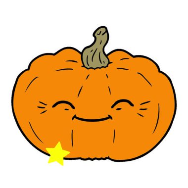 Basit bir çizgi film animasyonu balkabağı