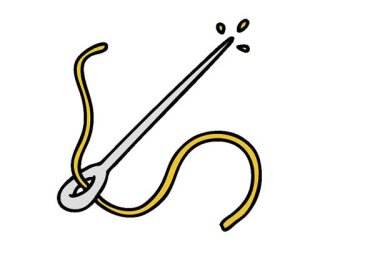 Basit bir iğne ve iplik çizgi filmi.