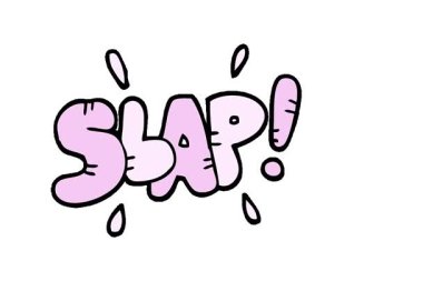 Basit bir döngü canlandırılmış tokat metni