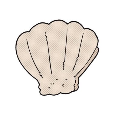 Basit bir serbest çizim çizgi film kabuğu