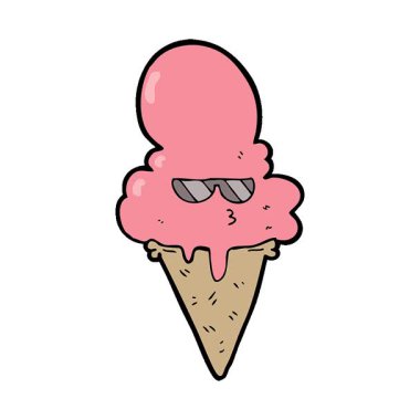 Basit bir çizgi film animasyonu. Güzel dondurma.