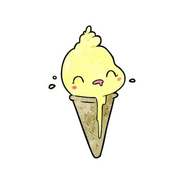 Basit bir döngü animasyon tatlı çizgi film dondurması.