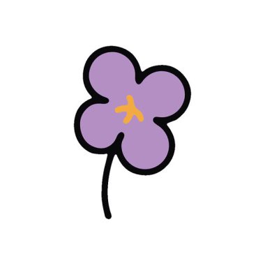 Basit bir döngü animasyon basit çiçek tasarımı