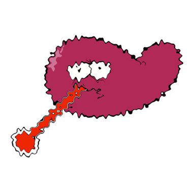 Basit bir döngü çizgi filmi hasta safra kesesi.