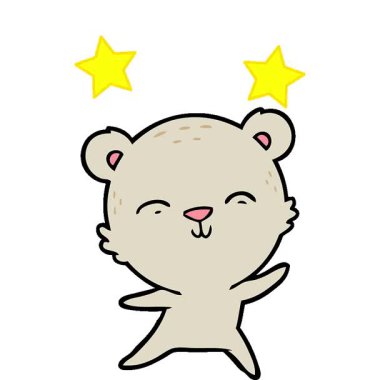 Basit bir döngülü ayı çizgi film çizeri.