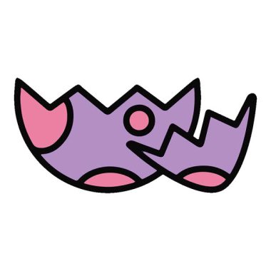 Basit bir döngü animasyonu boyanmış yumurta kabuğu