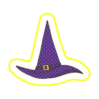 Basit bir çizgi film cadı şapkası.