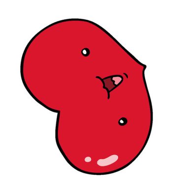 Basit bir döngü çizgi filmi Aşk Kalbi karakteri