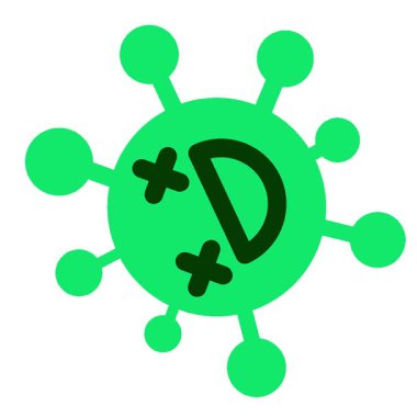 Basit bir döngü animasyon sırıtan ölü virüs.