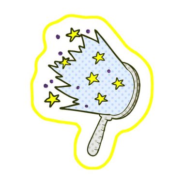 Basit bir döngü çizgi film sihirli aynası.