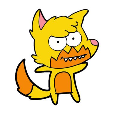 Basit bir tilki çizgi film karakteri.