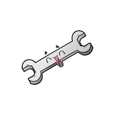 Basit bir çizgi film çizgi filmi gülen anahtarı.