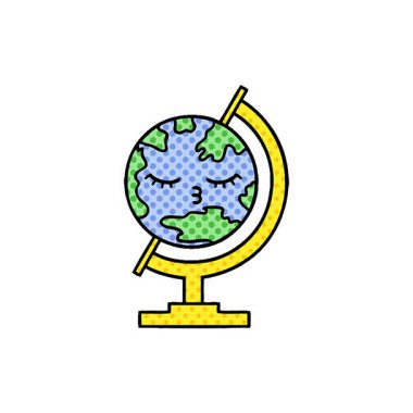 Dünya 'nın basit bir çizgi roman tarzı çizgi filmi.