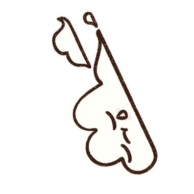 Basit bir döngü animasyon Bulut Tebeşiri Çizimi