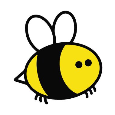 Basit bir döngülü sevimli arı animasyonu.