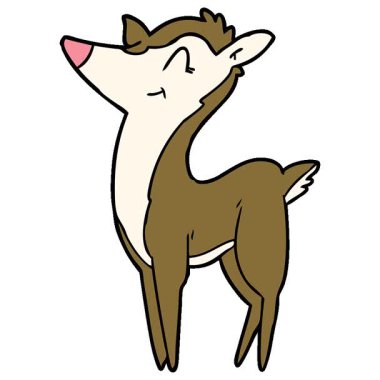 Basit bir çizgi film geyiği.