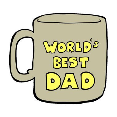 Basit bir döngü animasyon dünyası En iyi baba kupası