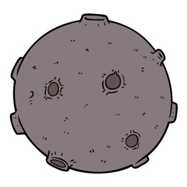 Basit bir döngü çizgi film uydusu.