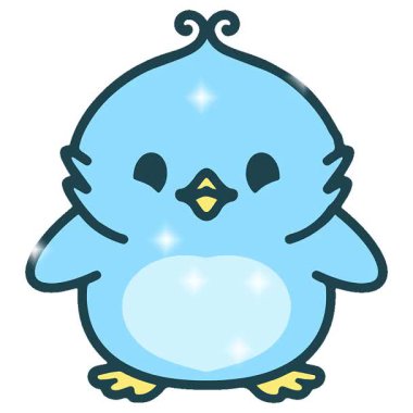 Basit bir döngülü çizgi film kuşu.