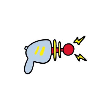 Basit bir döngü animasyon ışın silahı.