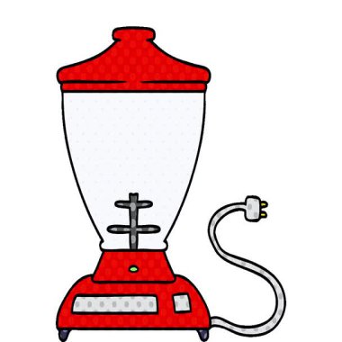 Basit bir döngü hareketli el çizimi bir yemek mikserinin karikatürü