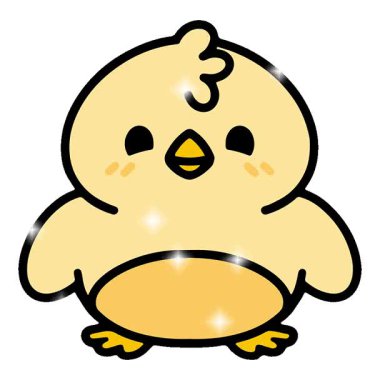 Basit bir döngülü çizgi film kuşu.