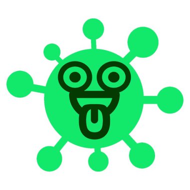 Basit bir döngü hareketli çılgın bir virüs.