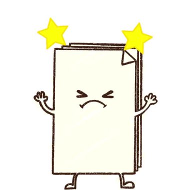 Basit bir döngü canlandırmalı Kağıt Yığını Tebeşir Çizimi