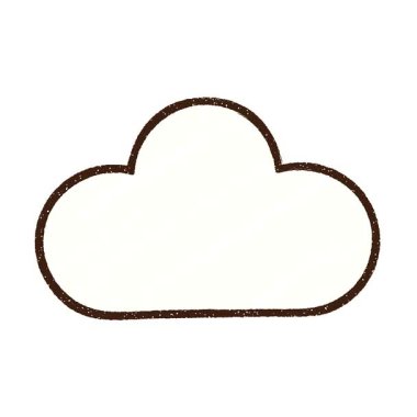 Basit bir döngü animasyon Bulut Tebeşiri Çizimi