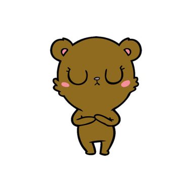 Basit bir döngülü ayı çizgi film çizeri.