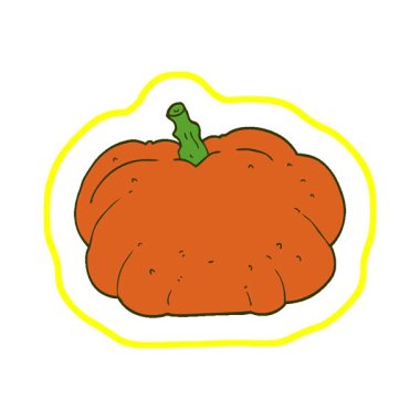 Basit bir çizgi film animasyonu balkabağı