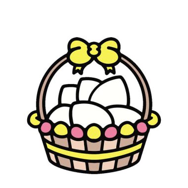 Basit bir döngü hareketli paskalya sepeti